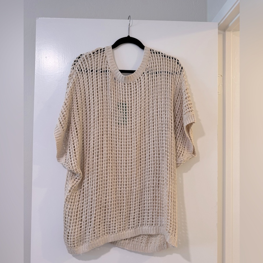NWT Beige Knit Women's pull over sweater size xxl coastal - Picture 6 of 6